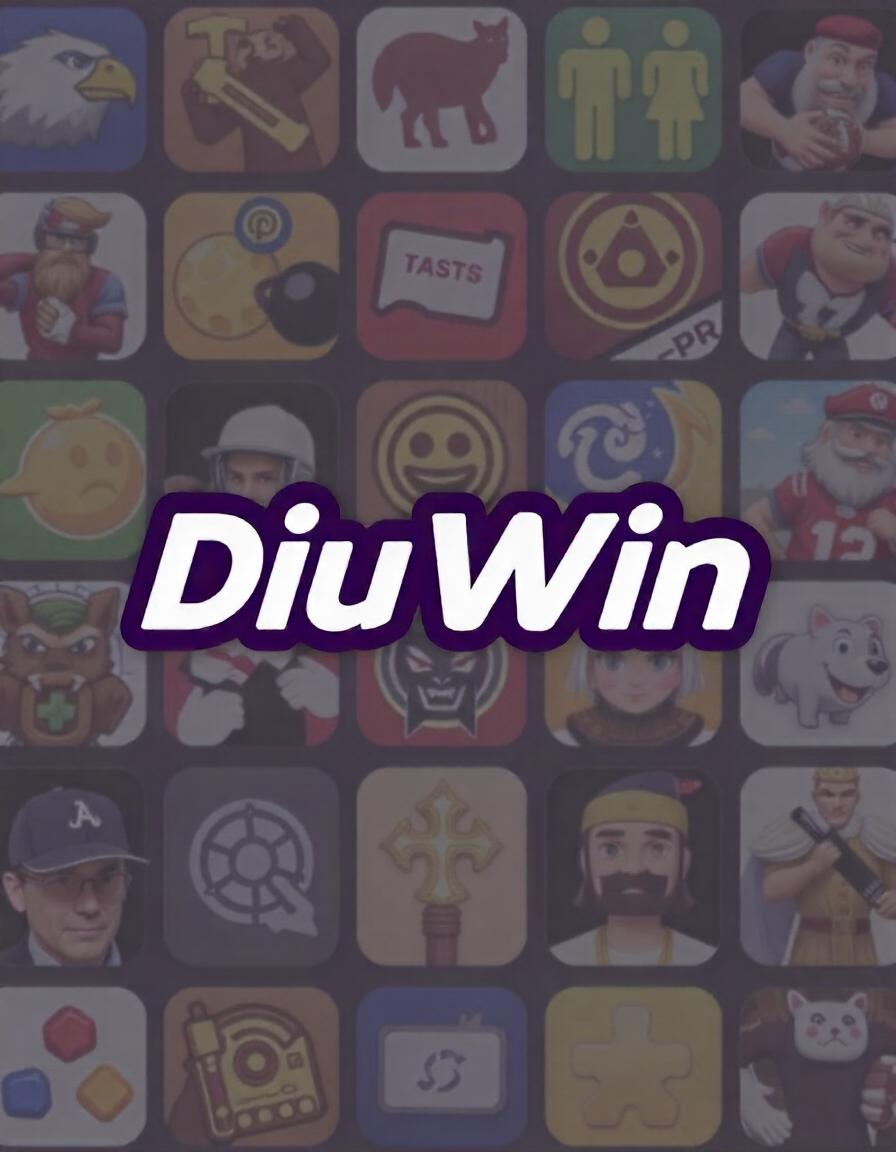 Diuwin App Logo with Variety of Games